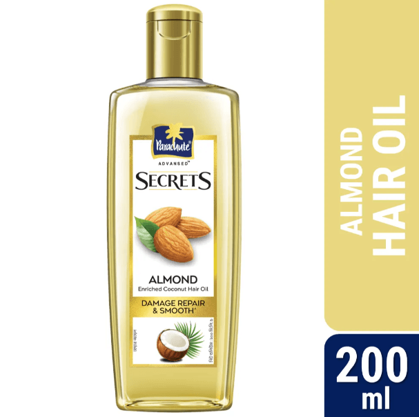 Parachute Advansed Secrets Almond Hair Oil 200ml	(MRP: 260tk)