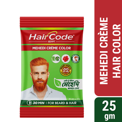 HairCode Egypt Mehedi Crème color (Hair + Beard) 25gm (MRP: 35tk)_img_0