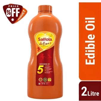 Saffola Active Oil (Fortified Edible Rice Bran Oil) 2 Litre_img_0